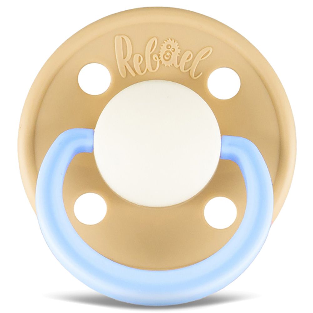 Rebael - Fashion Round Pacifier S1 0-6M - Dusty Pearly Elephant