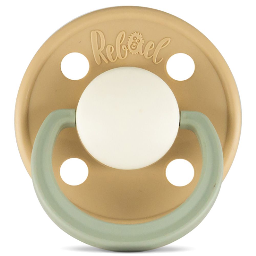 Rebael - Fashion Round Pacifier S1 0-6M - Dusty Pearly Dolphin