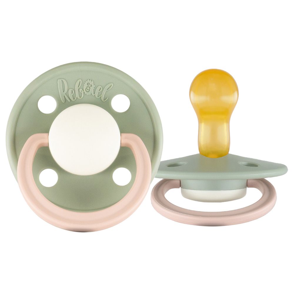 Rebael - Fashion Round Pacifier S1 0-6M - Cloudy Pearly Poodle