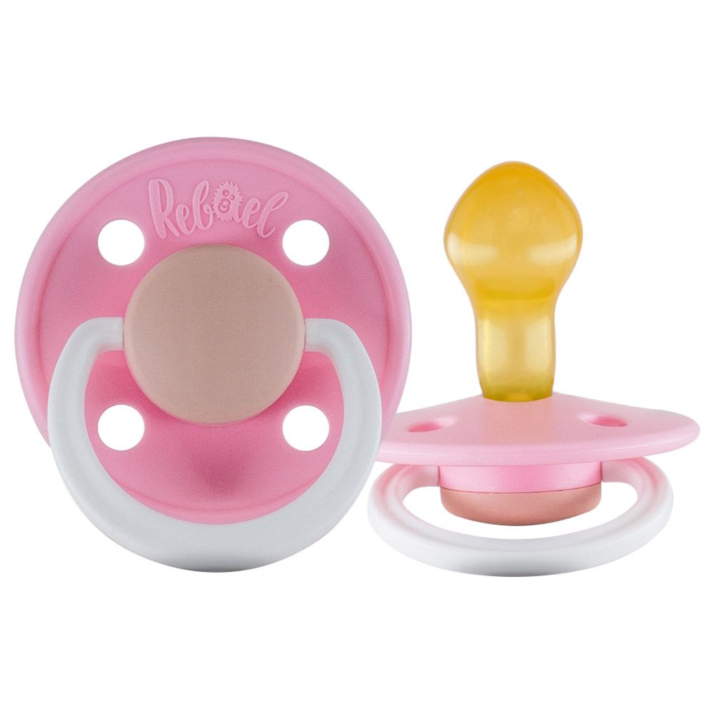 Rebael - Fashion Round Pacifier S2 6M+ - Rising Soft Fox