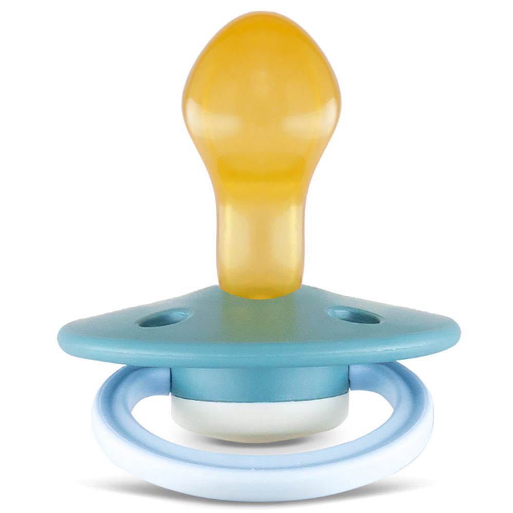 Rebael - Fashion Round Pacifier S2 6M+ - Rainy Pearly Elephant