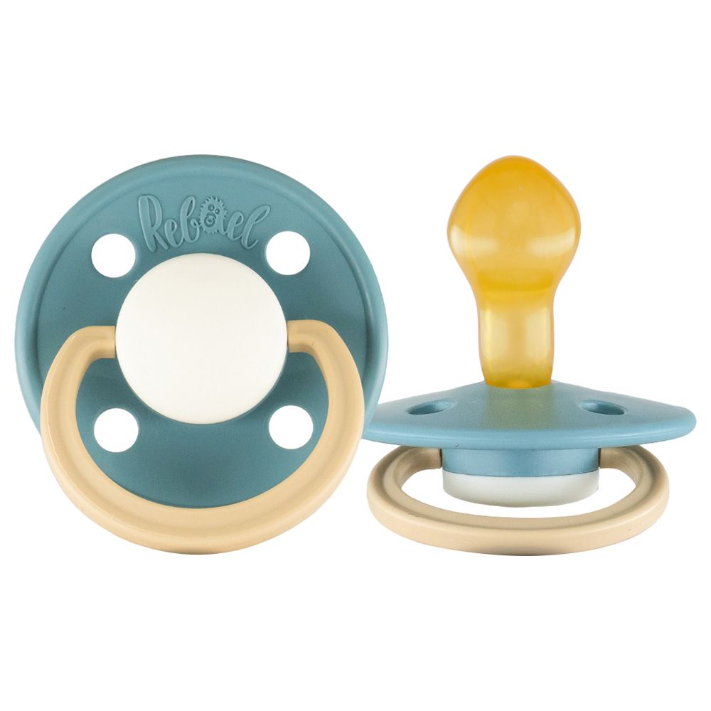 Rebael - Fashion Round Pacifier S2 6M+ - Rainy Pearly Lion