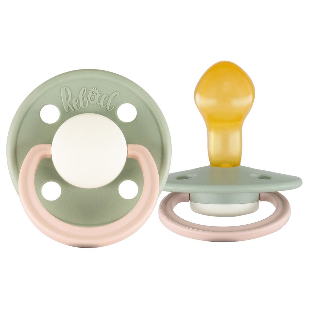 Rebael - Fashion Round Pacifier S2 6M+ - Cloudy Pearly Poodle