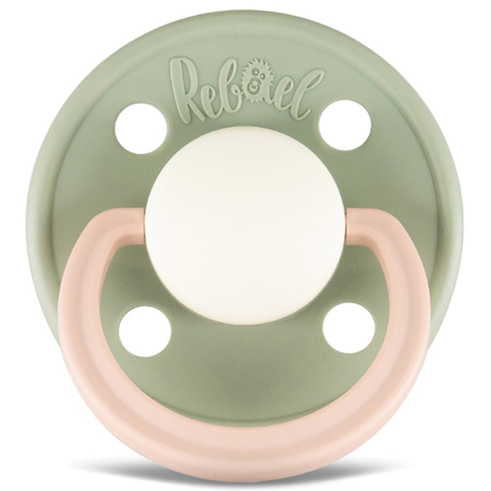 Rebael - Fashion Round Pacifier S2 6M+ - Cloudy Pearly Poodle