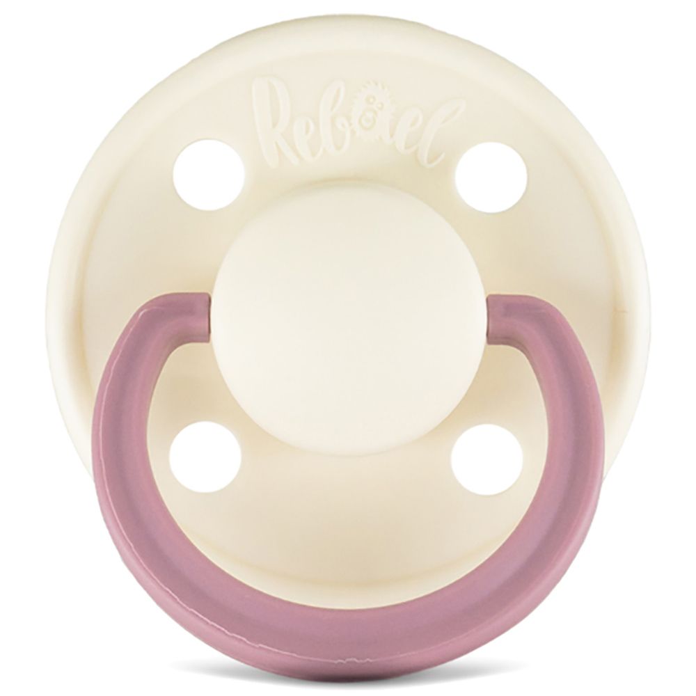 Rebael - Fashion Round Pacifier S2 6M+ - Frosty Pearly Rhino