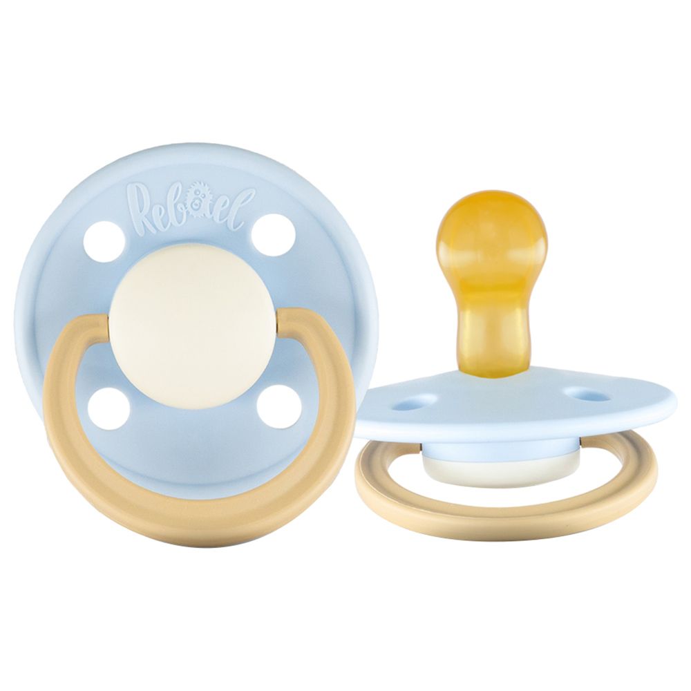 Rebael - Fashion Round Pacifier S1 0-6M - Cold Pearly Lion