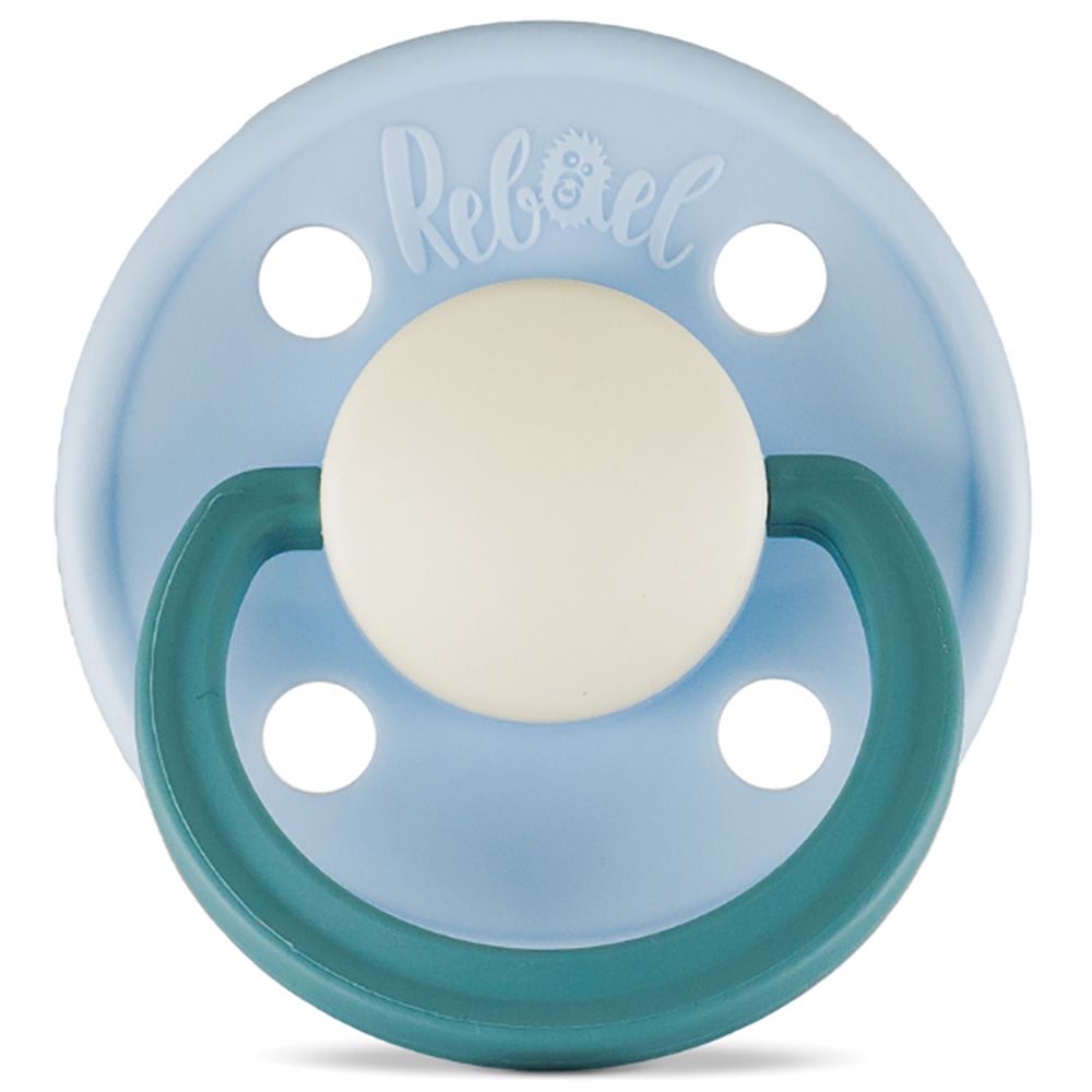 Rebael - Fashion Round Pacifier S2 6M+ - Cold Pearly Snake