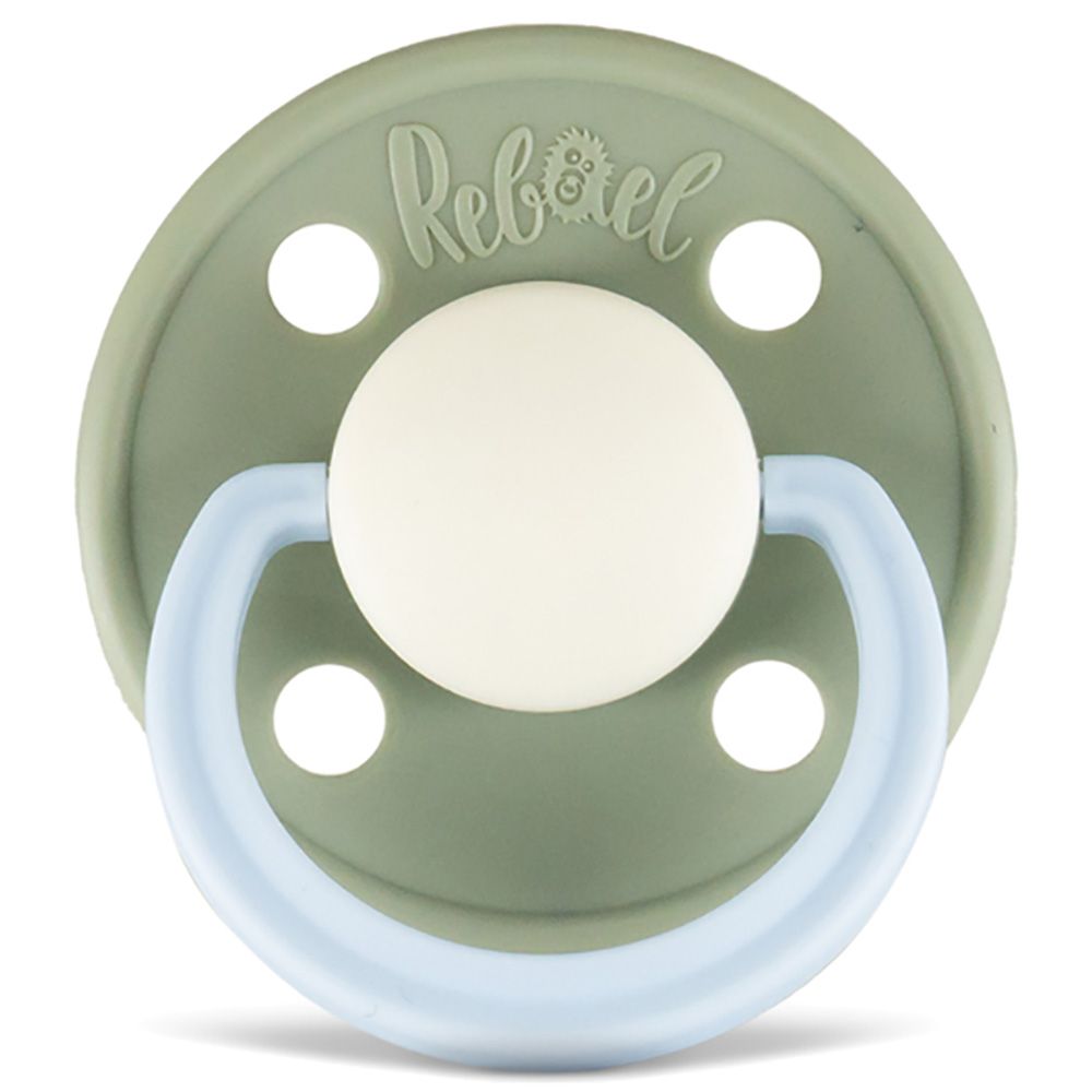 Rebael - Fashion Round Pacifier S1 0-6M - Cloudy Pearly Elephant