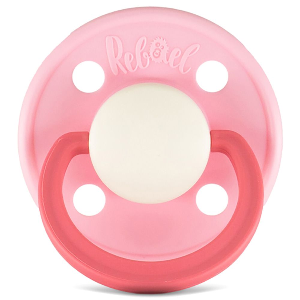 Rebael - Fashion Round Pacifier S2 6M+ - Rising Pearly Lobster