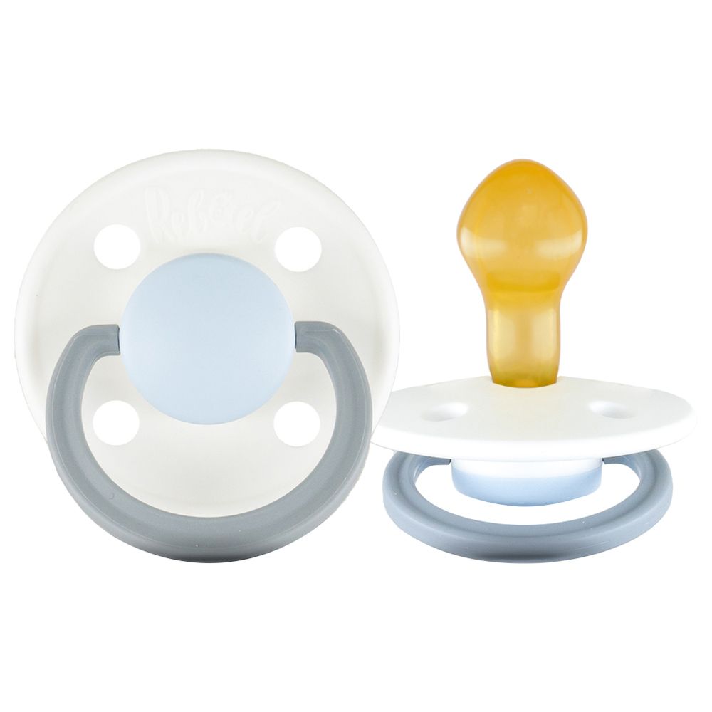 Rebael - Fashion Round Pacifier S2 6M+ - Snowy Sky Pony