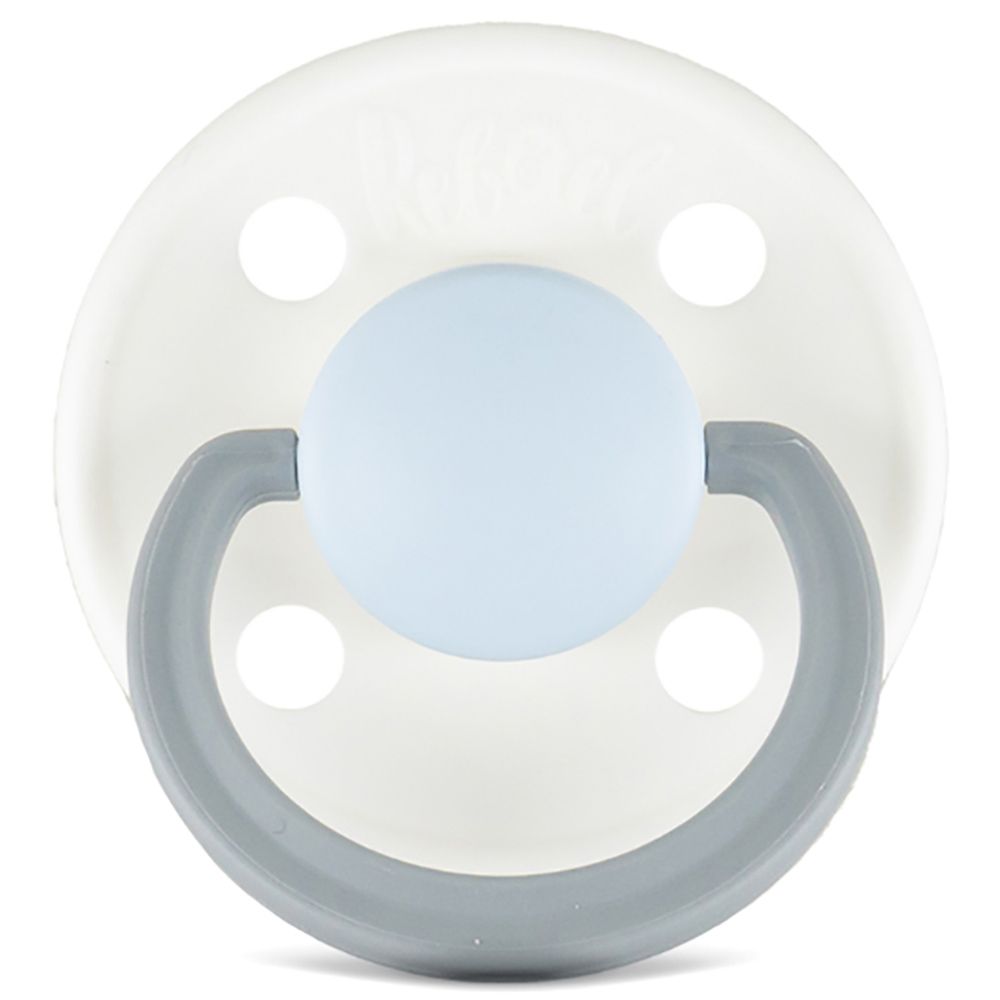 Rebael - Fashion Round Pacifier S2 6M+ - Snowy Sky Pony