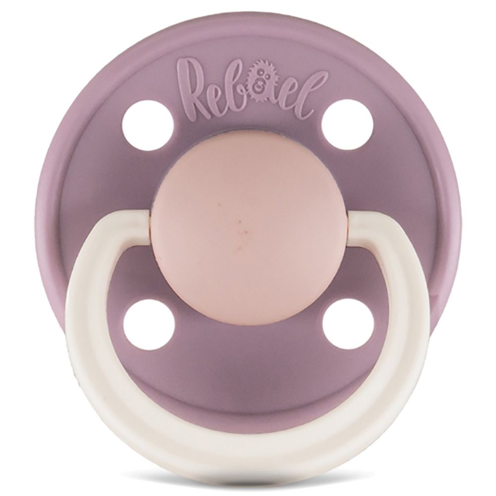 Rebael - Fashion Round Pacifier S1 0-6M - Misty Soft Mouse