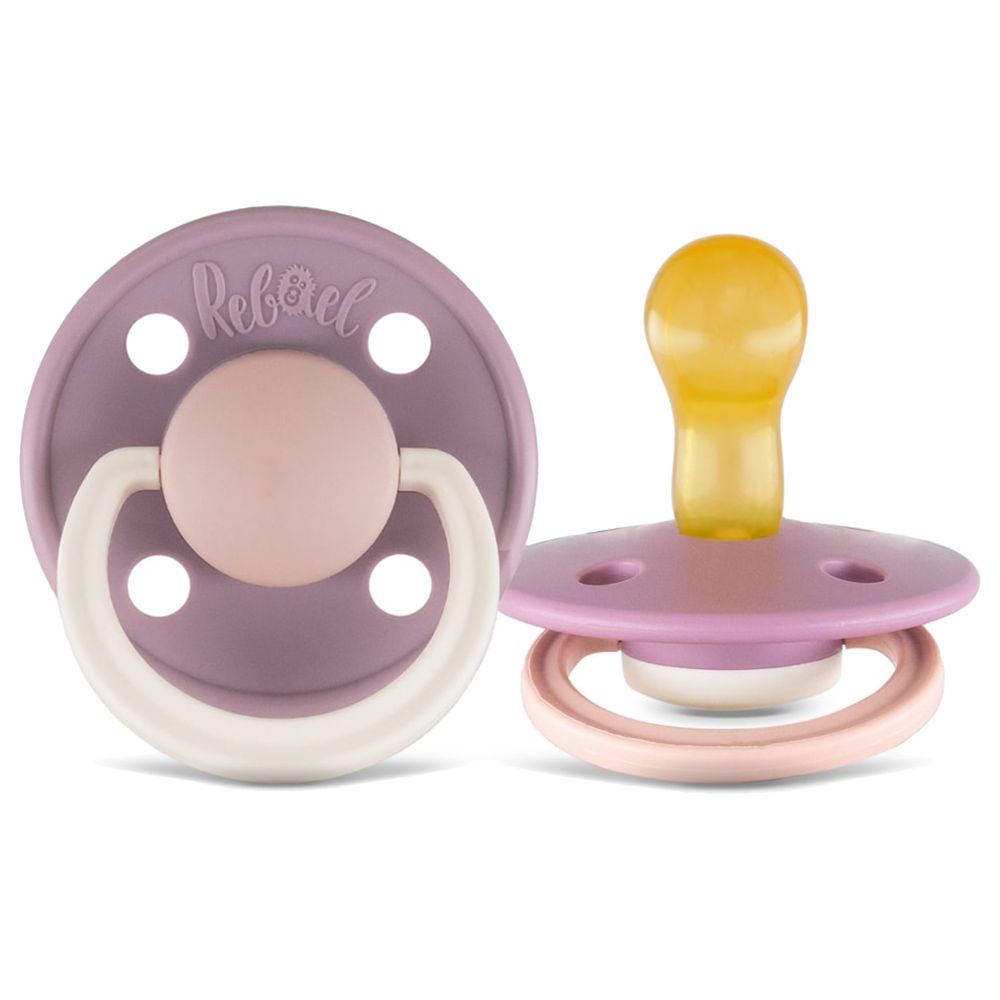 Rebael - Fashion Round Pacifier S1 0-6M - Pack of 2 - Mouse/Rhino