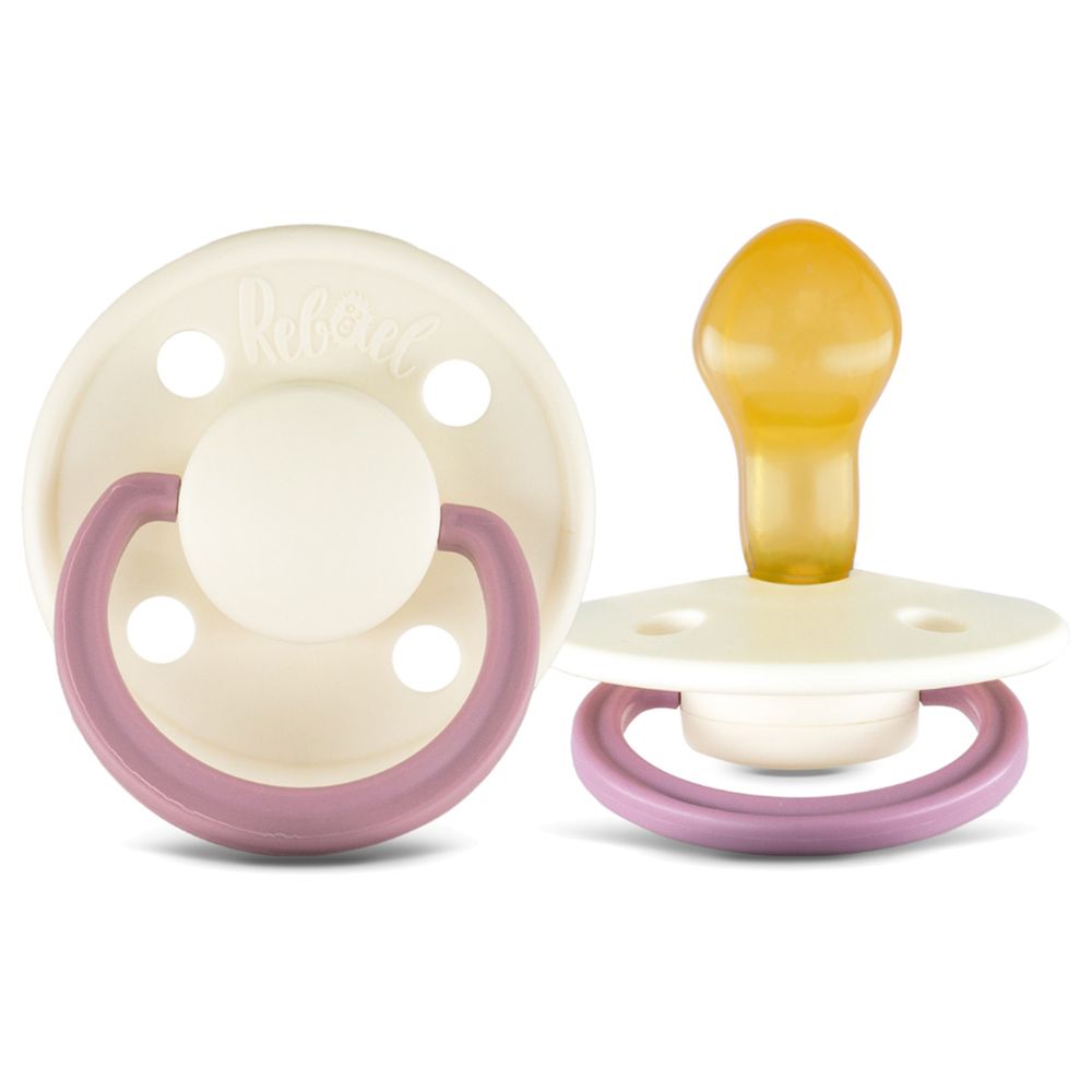 Rebael - Fashion Round Pacifier S2 6M+ - Pack of 2 - Mouse/Rhino