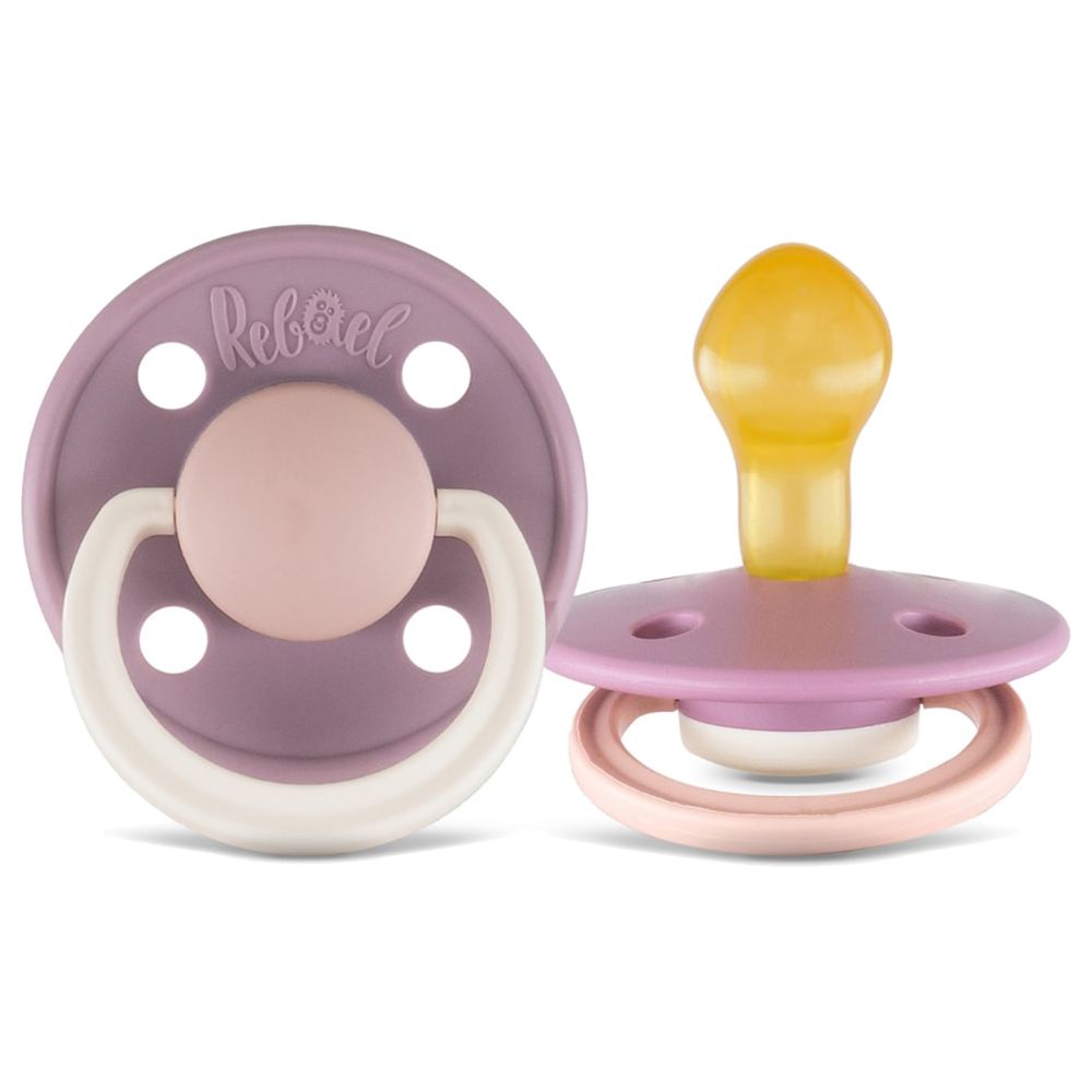 Rebael - Fashion Round Pacifier S2 6M+ - Pack of 2 - Mouse/Rhino