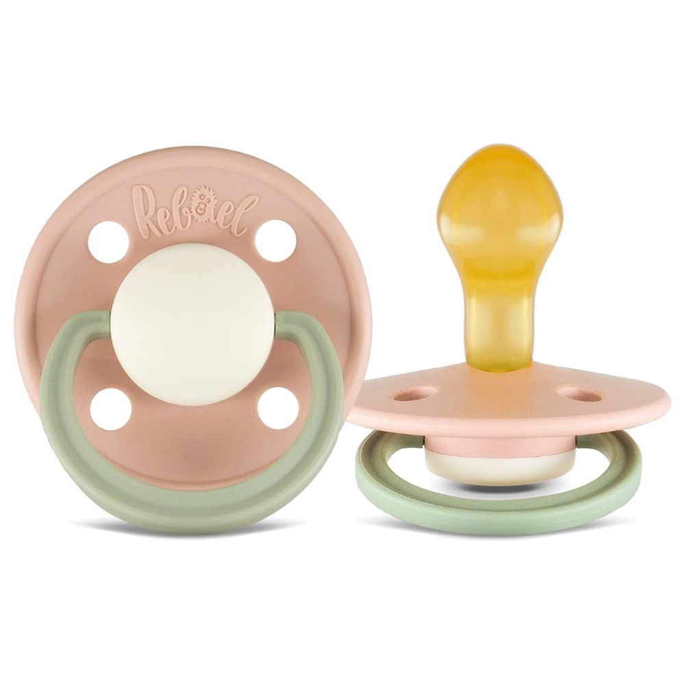 Rebael - Fashion Round Pacifier S2 6M+ - Pack of 2 - Poodle/Dolphin