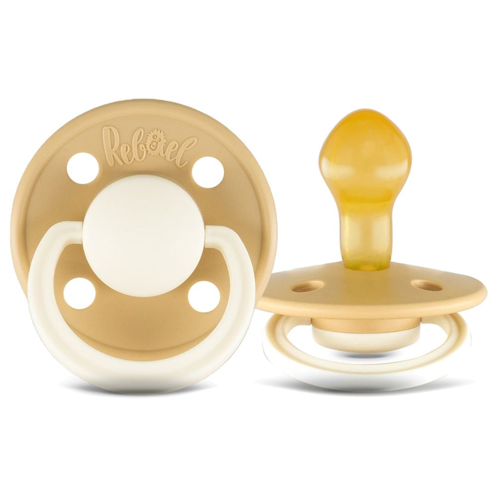 Rebael - Fashion Round Pacifier S2 6M+ - Pack of 2 - Mouse/Lion