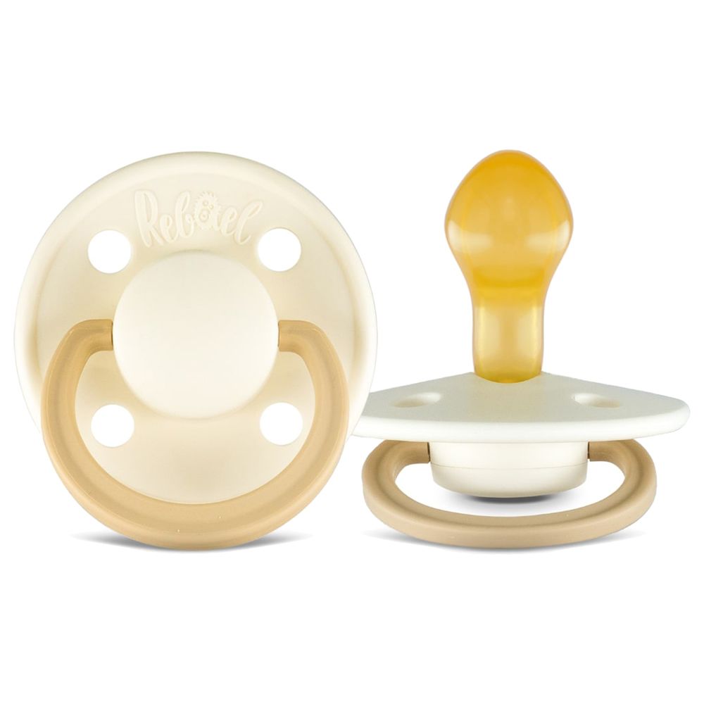 Rebael - Fashion Round Pacifier S2 6M+ - Pack of 2 - Mouse/Lion