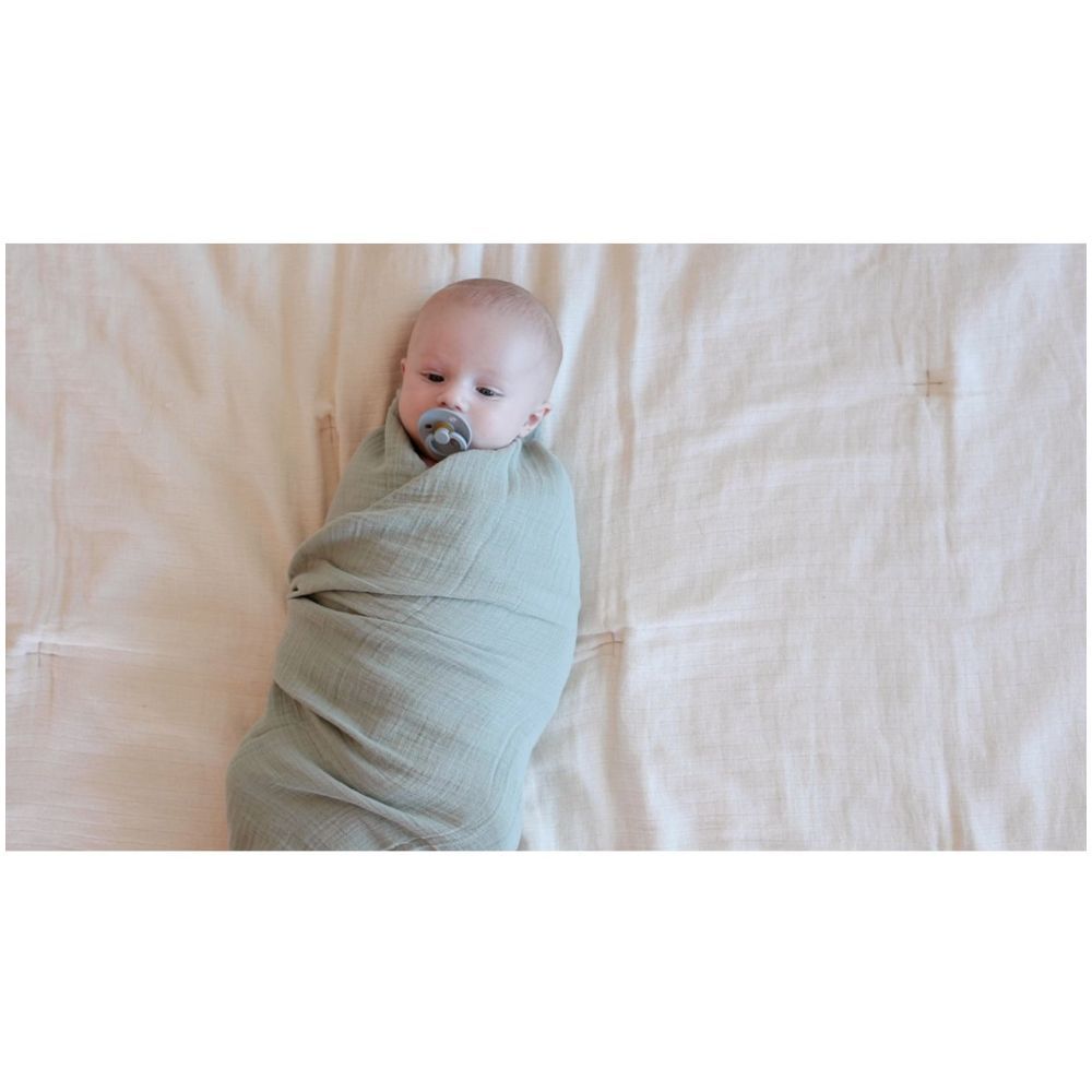 Bibs - Cuddle Swaddle Muslin - 120 x 120 cm - Sage