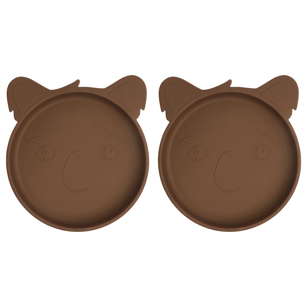 Nuuroo - Akila Silicone Koala Plate Pack of 2 - Acorn