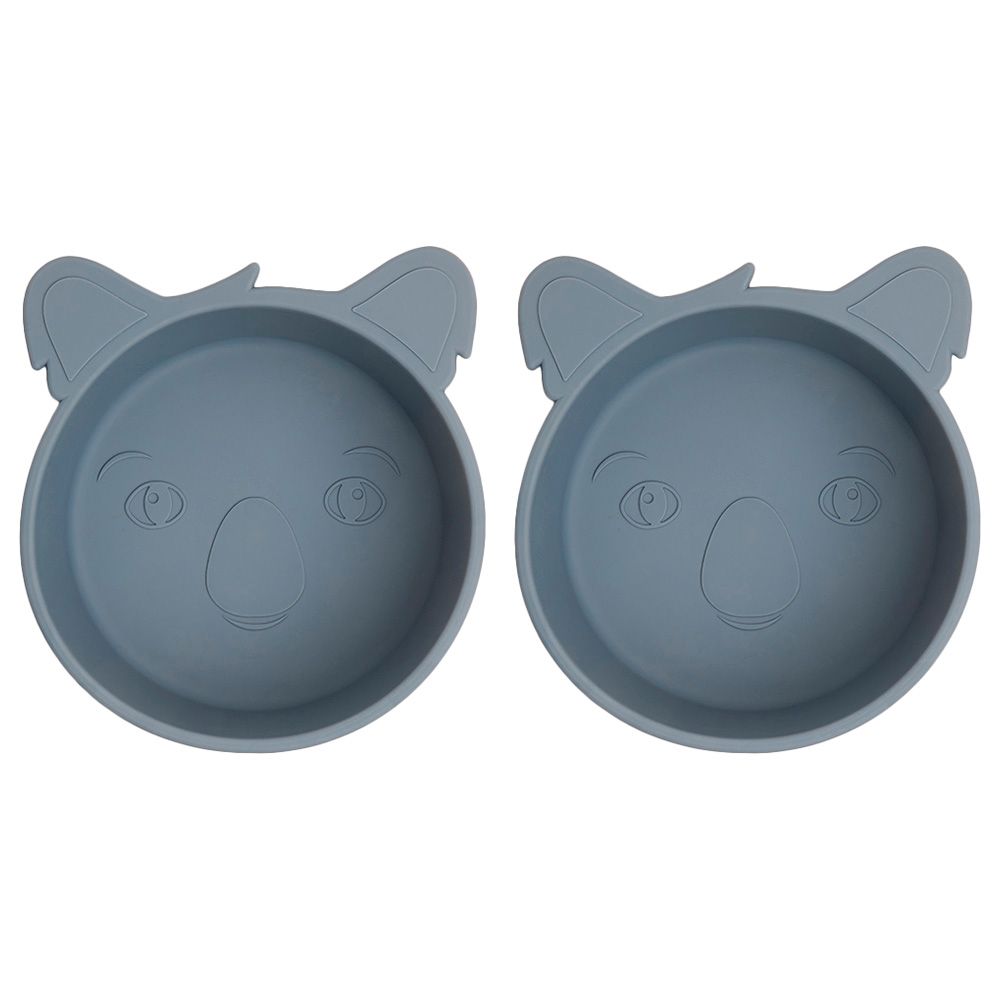 Nuuroo - Alex Silicone Deep Koala Plate Pack of 2 - Bering Sea