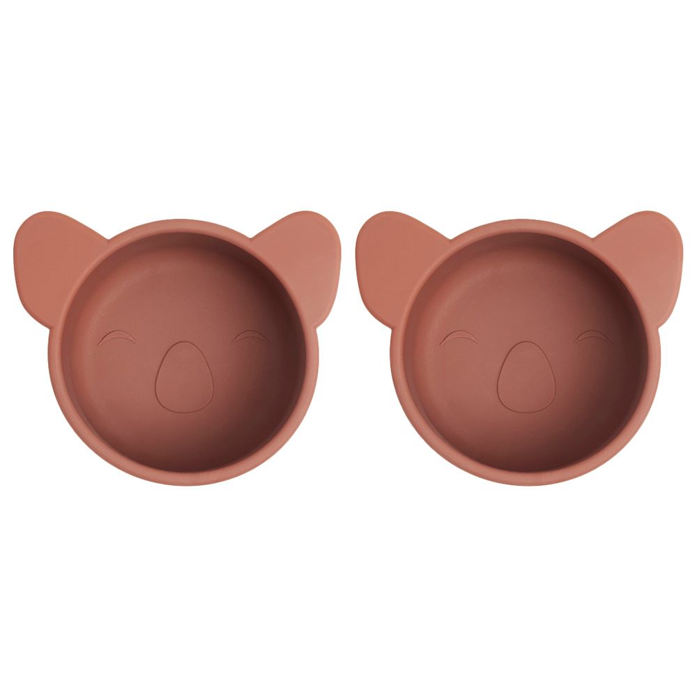 Nuuroo - Rosa Silicone Koala Snack Box Small Pack of 2 - Mahogany