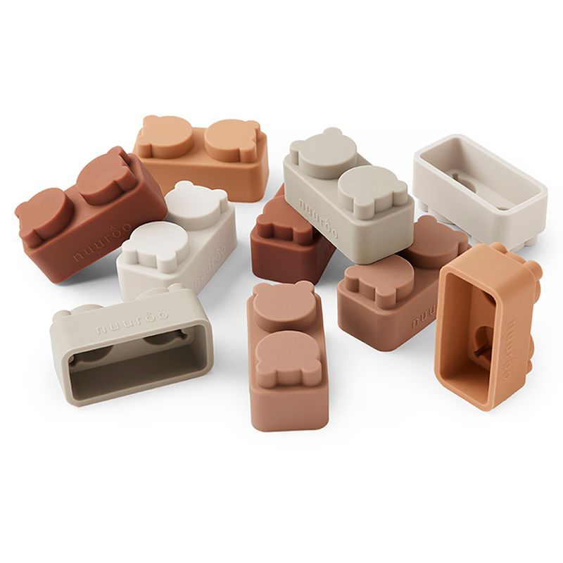 Nuuroo - Pile Silicone Building Bricks - 10pcs