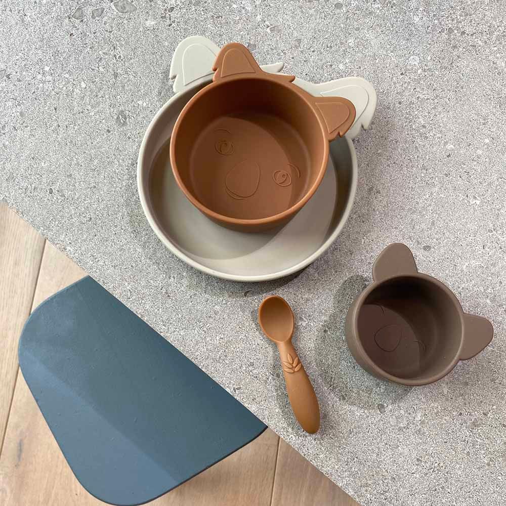 Nuuroo - Alex Silicone Deep Plate Koala - Caramel Cafe - 2pcs