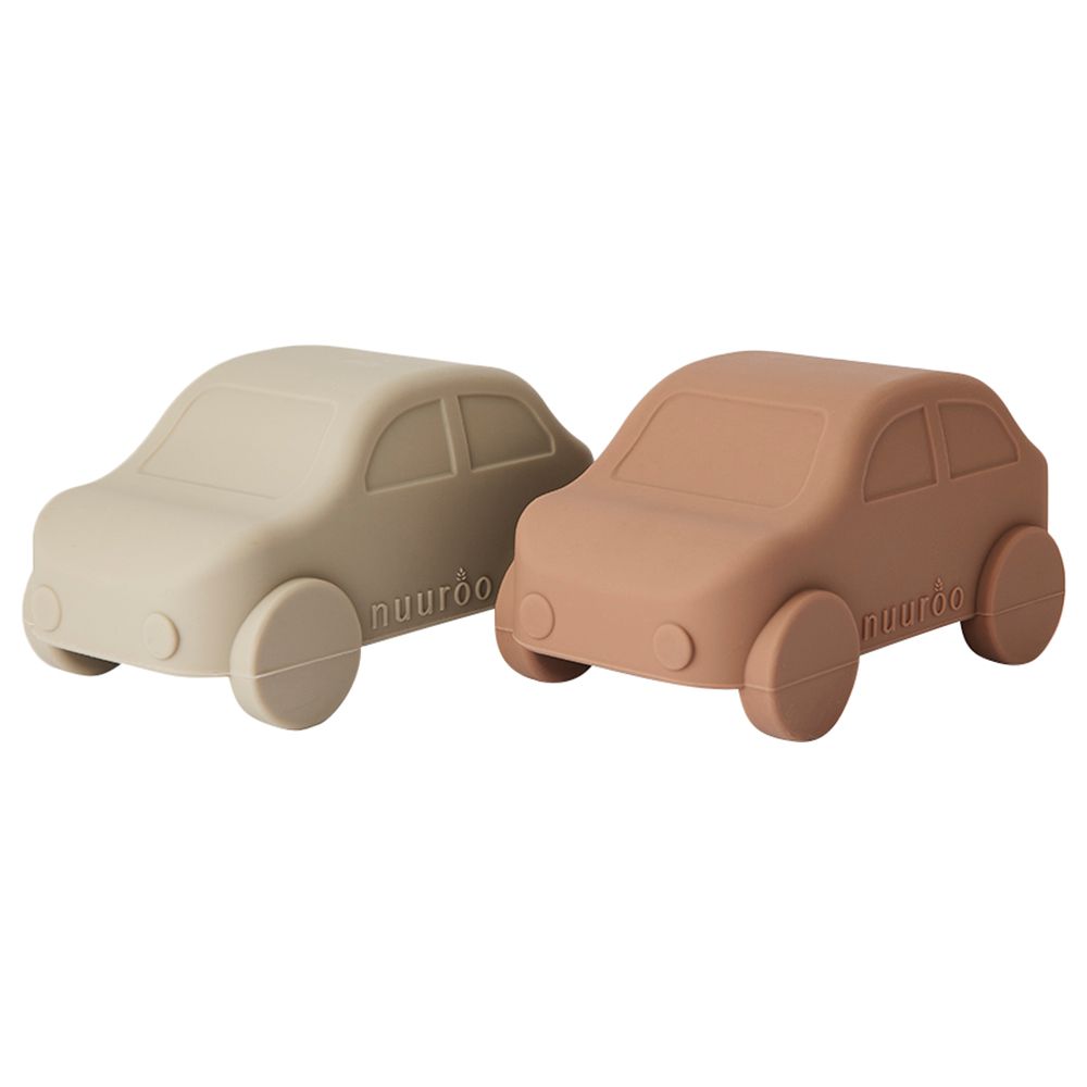 Nuuroo - Gry Silicone Playcar - Cobblestone Mix - 2pcs