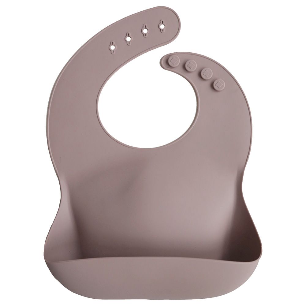 Mushie - Silicone Bib - Warm Taupe