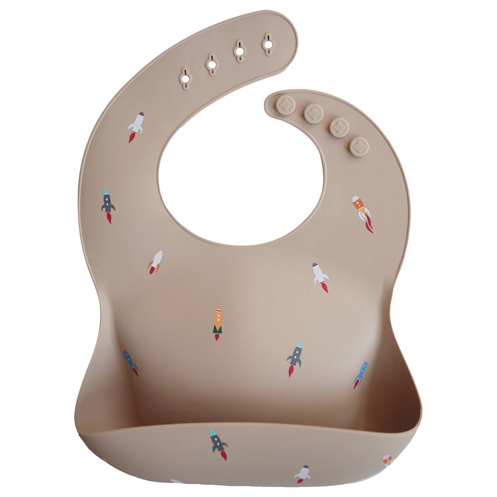 Mushie - Silicone Bib - Rocket