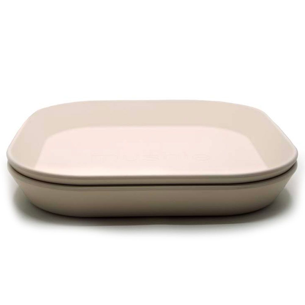 Mushie - Dinner Plate Square - Ivory