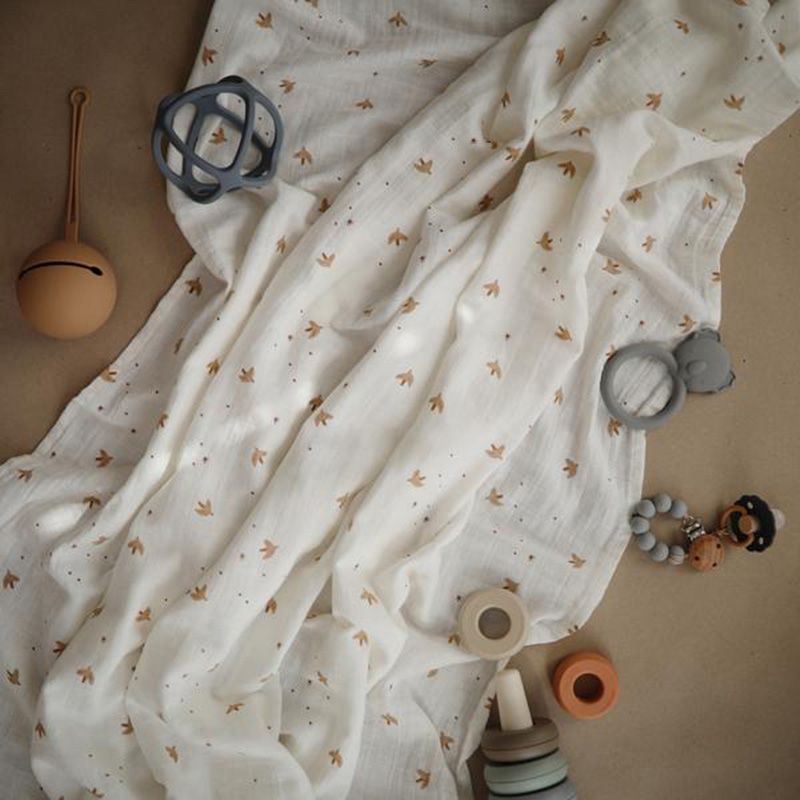 Mushie - Swaddle - Sparrow