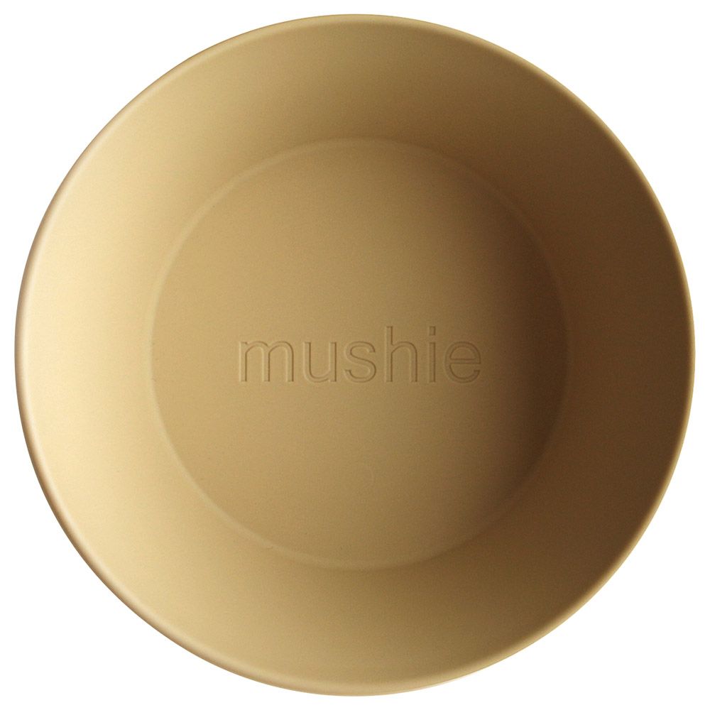 Mushie - Dinner Bowl Round - Mustard