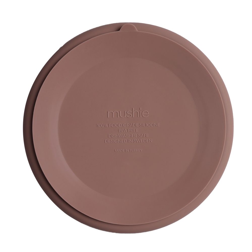 Mushie - Silicone Plate - Cloudy Mauve