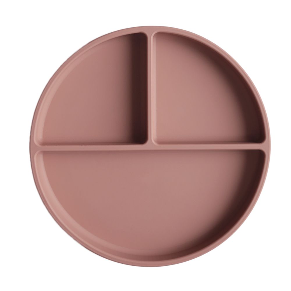 Mushie - Silicone Plate - Cloudy Mauve