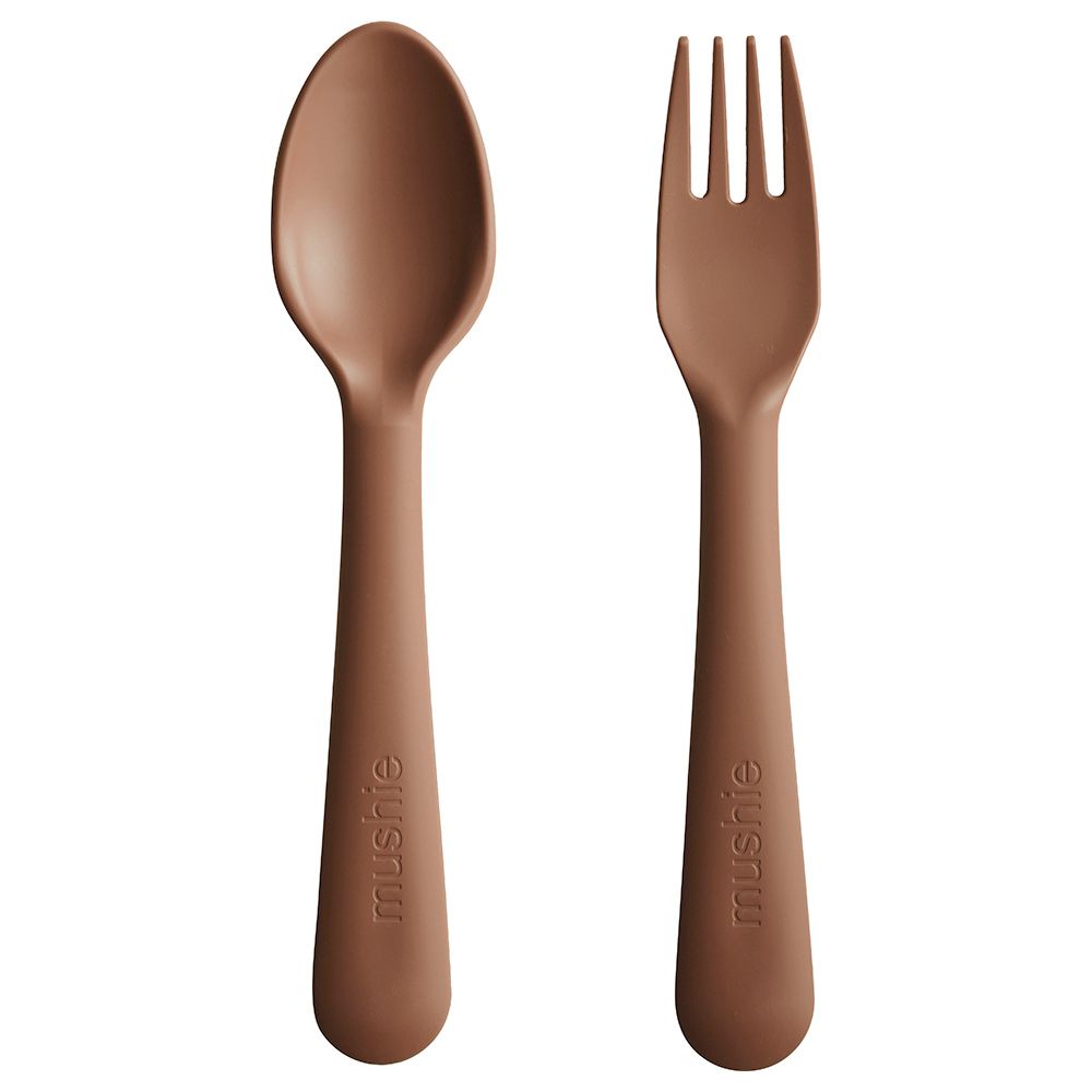 Mushie - Fork & Spoon - Caramel