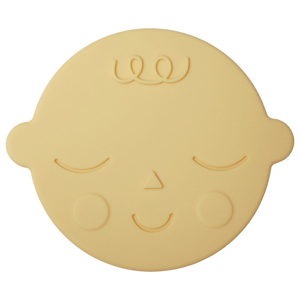 Mushie - Teether - Face Banana Cream