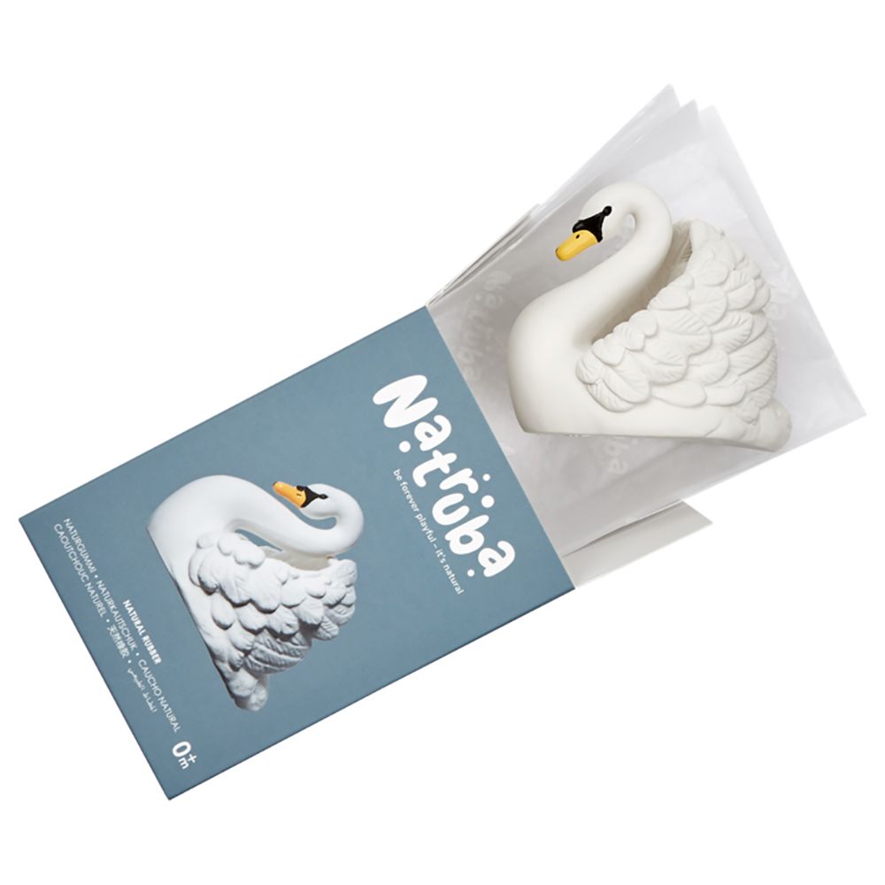 Natruba - Bath Swan - Small - White