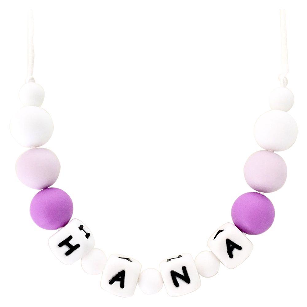 Desert Chomps - Little Missy Personalized Necklace - Purple