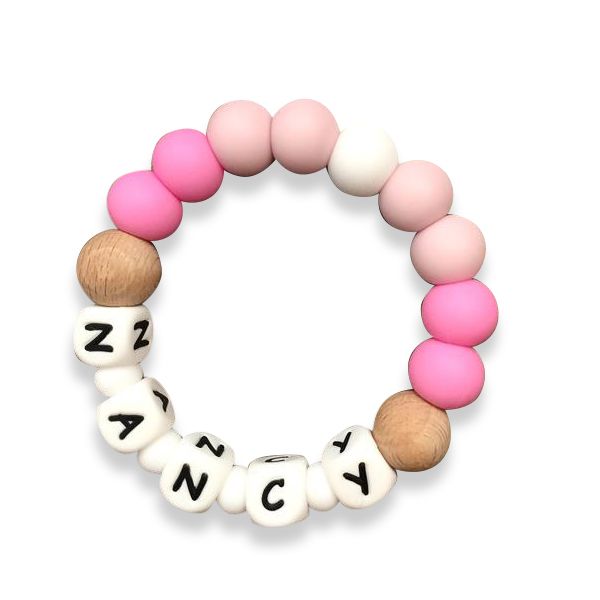 Desert Chomps - Personalized Teether Solo - Desert Rose