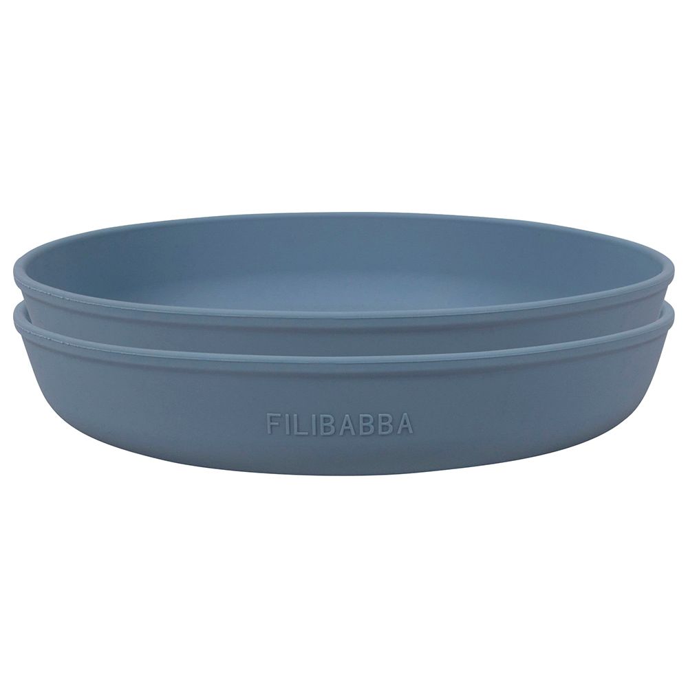 Filibabba - Silicone Plate - Pack of 2 - Powder Blue