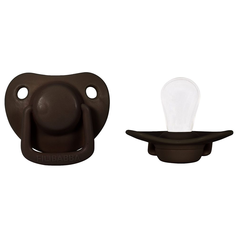 Filibabba - Pacifiers 0-6m - Pack of 2 - Chocolate