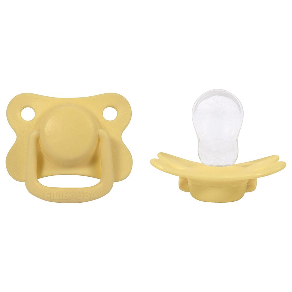 Filibabba - Pacifiers - Pack of 2 - Pale banana