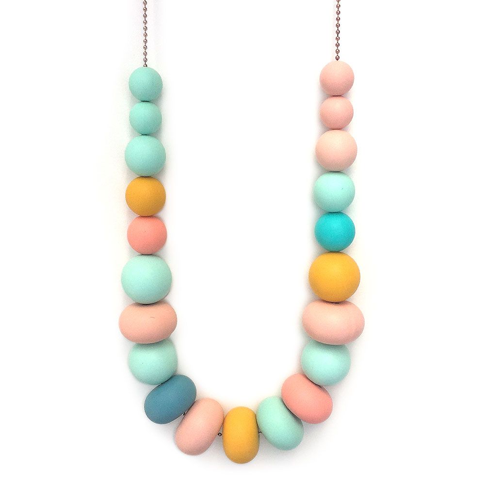 One.Chew.Three - Olivia Teething Necklace - Mint