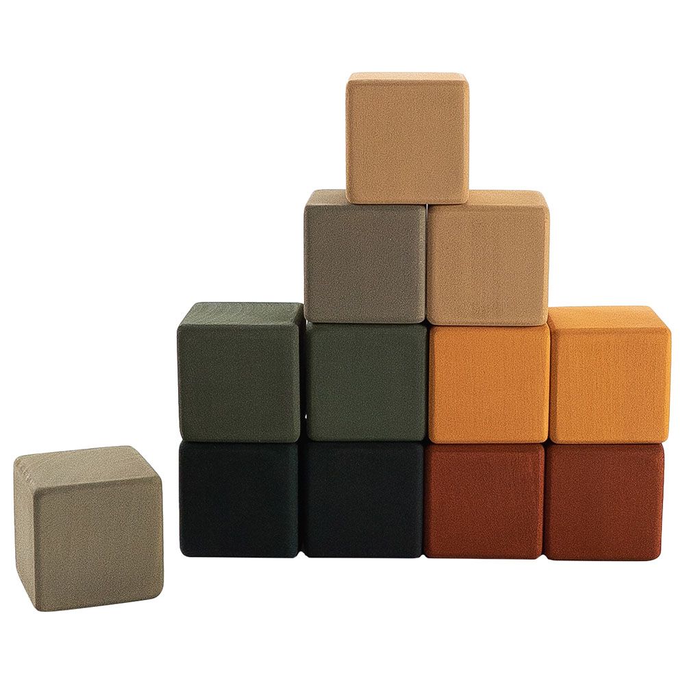 Sabo Concept - Wooden Blocks Mini Set 12pcs - Jungle