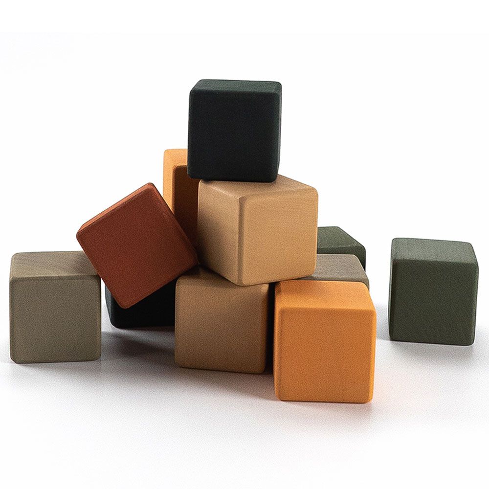 Sabo Concept - Wooden Blocks Mini Set 12pcs - Jungle