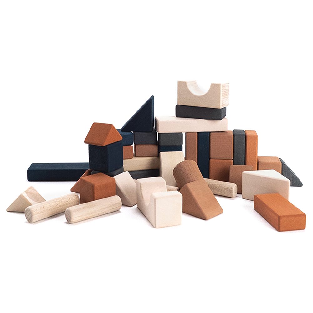 Sabo Concept - Wooden Castle Building Blocks Set 39pcs