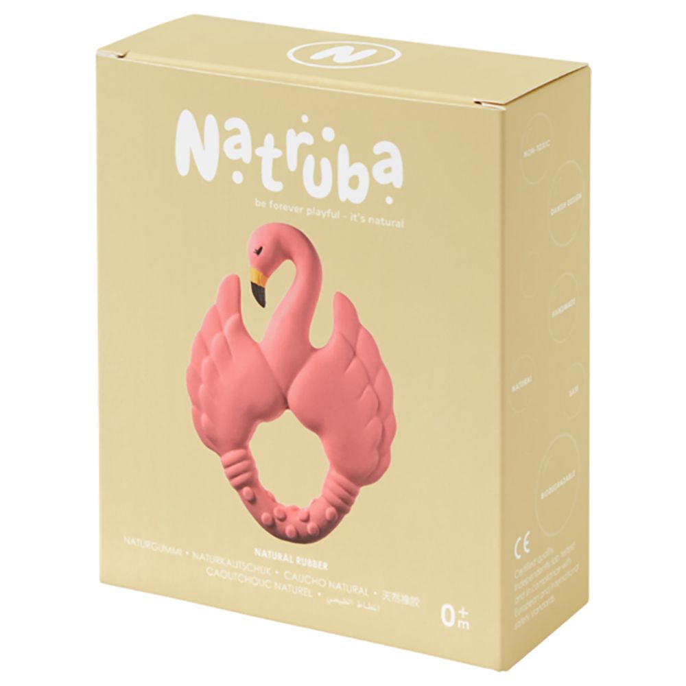 Natruba - Teether Flamingo - Pink