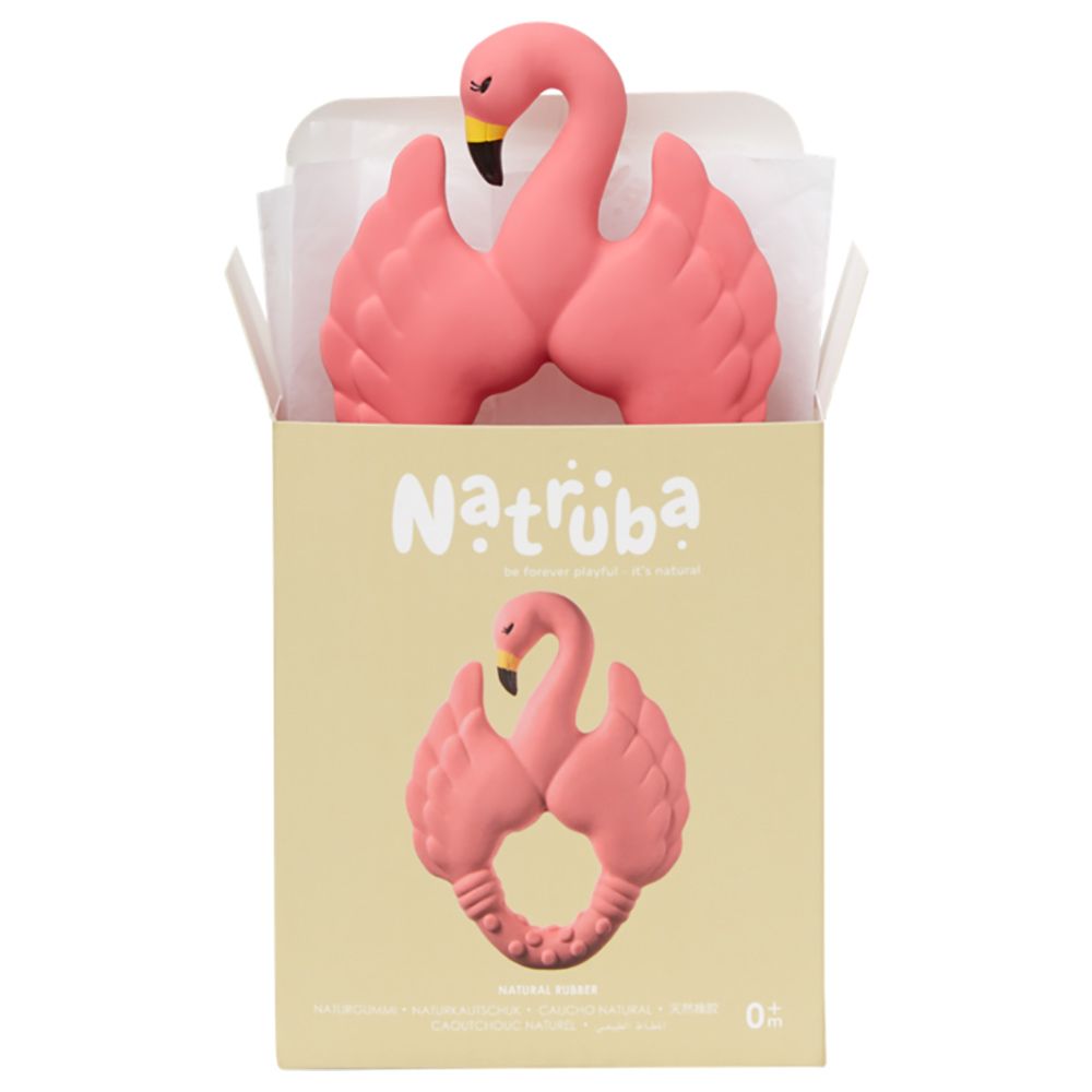 Natruba - Teether Flamingo - Pink